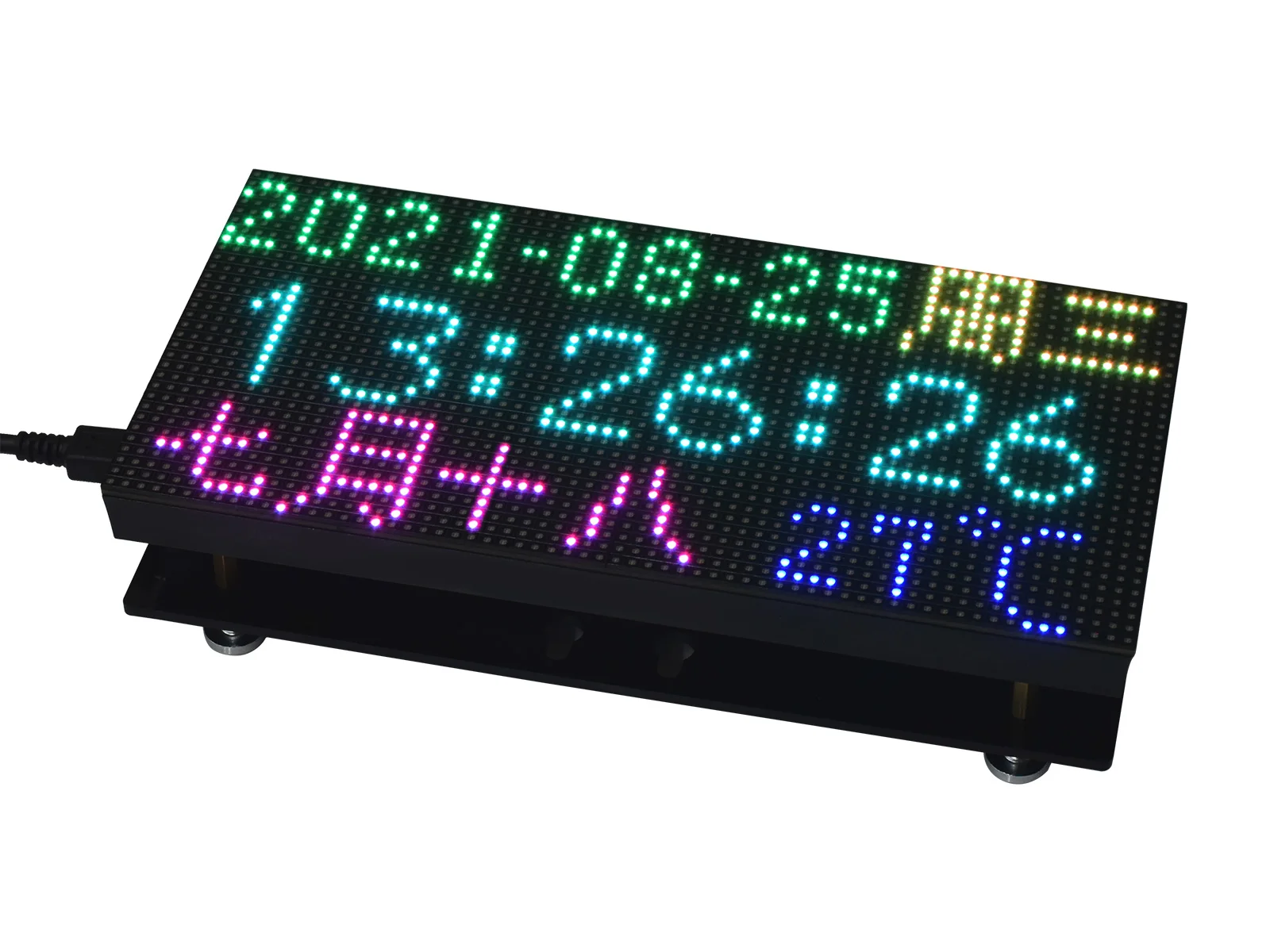 

Waveshare RGB Full-Color LED Matrix Panel, 64×32 Pixels, Adjustable Brightness, Supports Raspberry Pi, Pi Pico, ESP32..