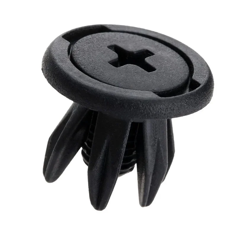 50Pcs 10Mm Zwarte Auto Truck Bumper Fender Rivet Clips Hoge Kwaliteit Auto Fastener Retainer Plastic Rivet Clips Accessoires