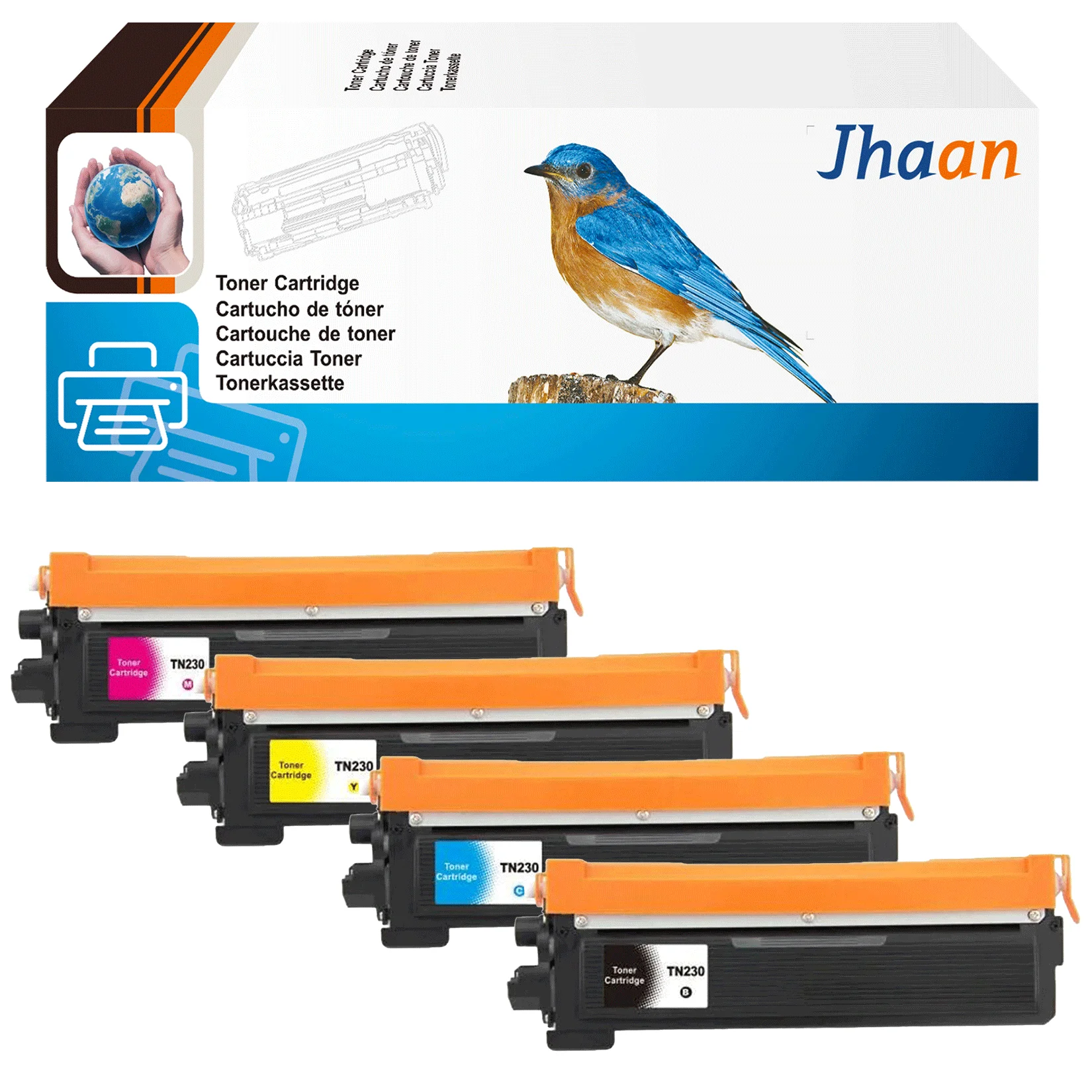 Jhaan TN230 Toner kompatibel mit Brother TN-230 TN230 für DCP-9010 CN HL-3000 Serie HL-3040 HL-3045 HL-3070 HL-3070CW – Detail 1