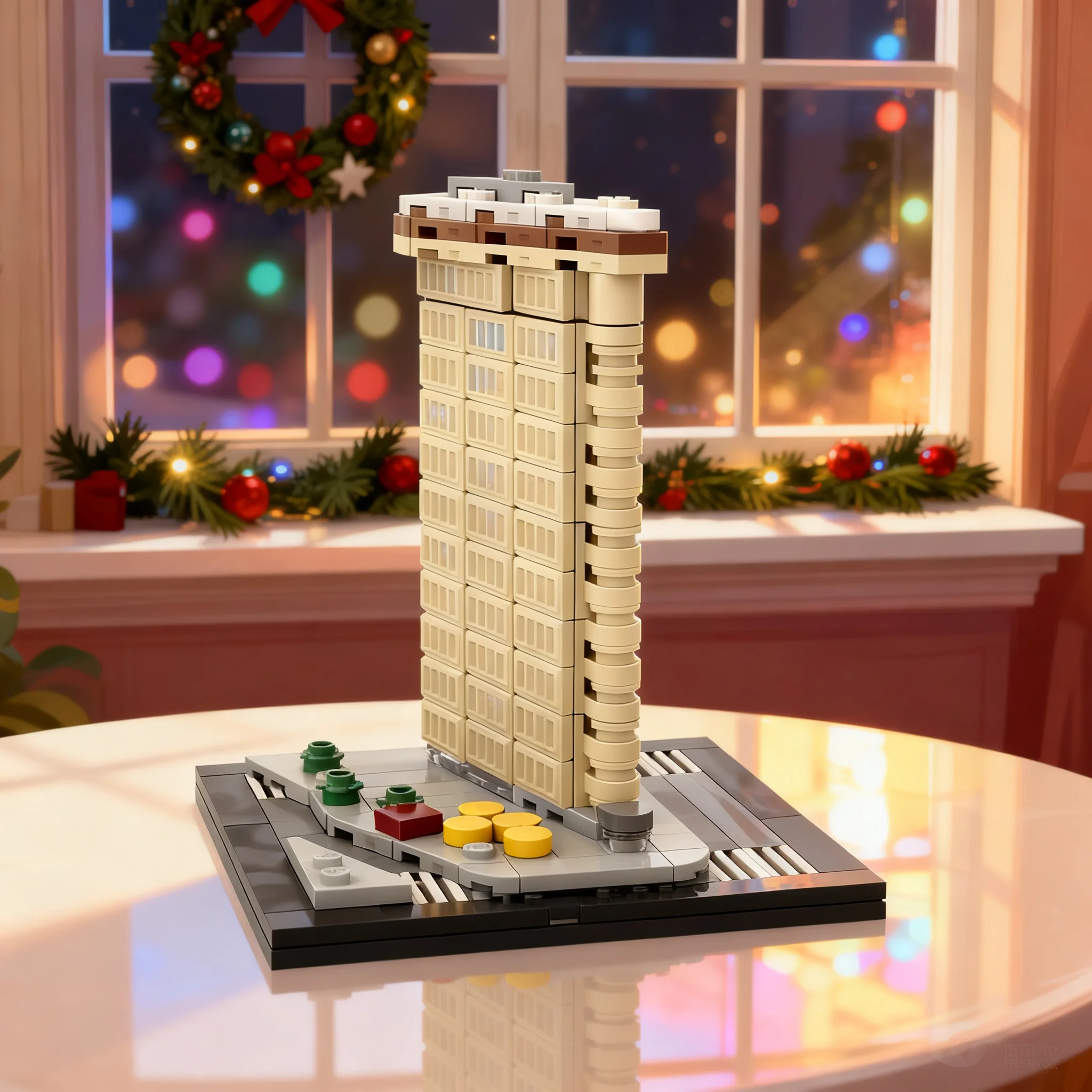 287pcs MOC Flatiron 1 800 Scale Architecture Model Building Blocks Toys Construction Christmas Gift Idea Education Creative