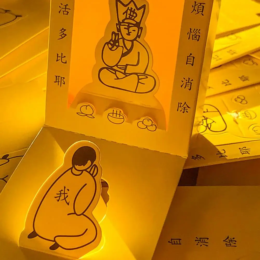 Stress Relief Box Buddha Worshiping Fidget Box Tabletop Ornament Anti-anxiety Toy for Meditation Decompression Decompression Toy