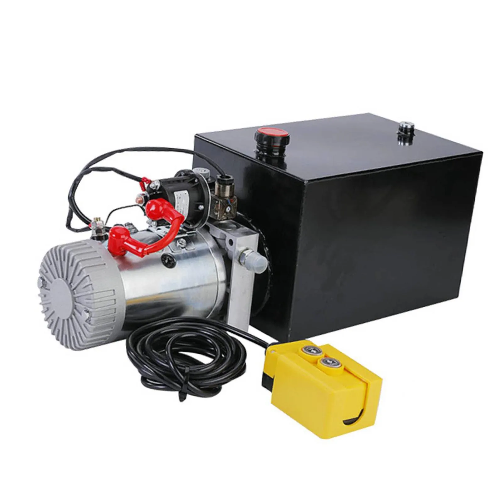 Dump Trailer Pump 12.68 Quart Capacity 20mPa Relief Valve Sealed Structure 3KW  Motor Hydraulic Power Pump for Lift