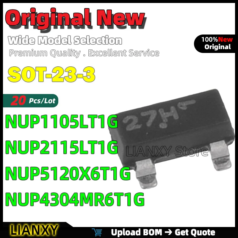 20Pcs SOT-23-3 NUP1…