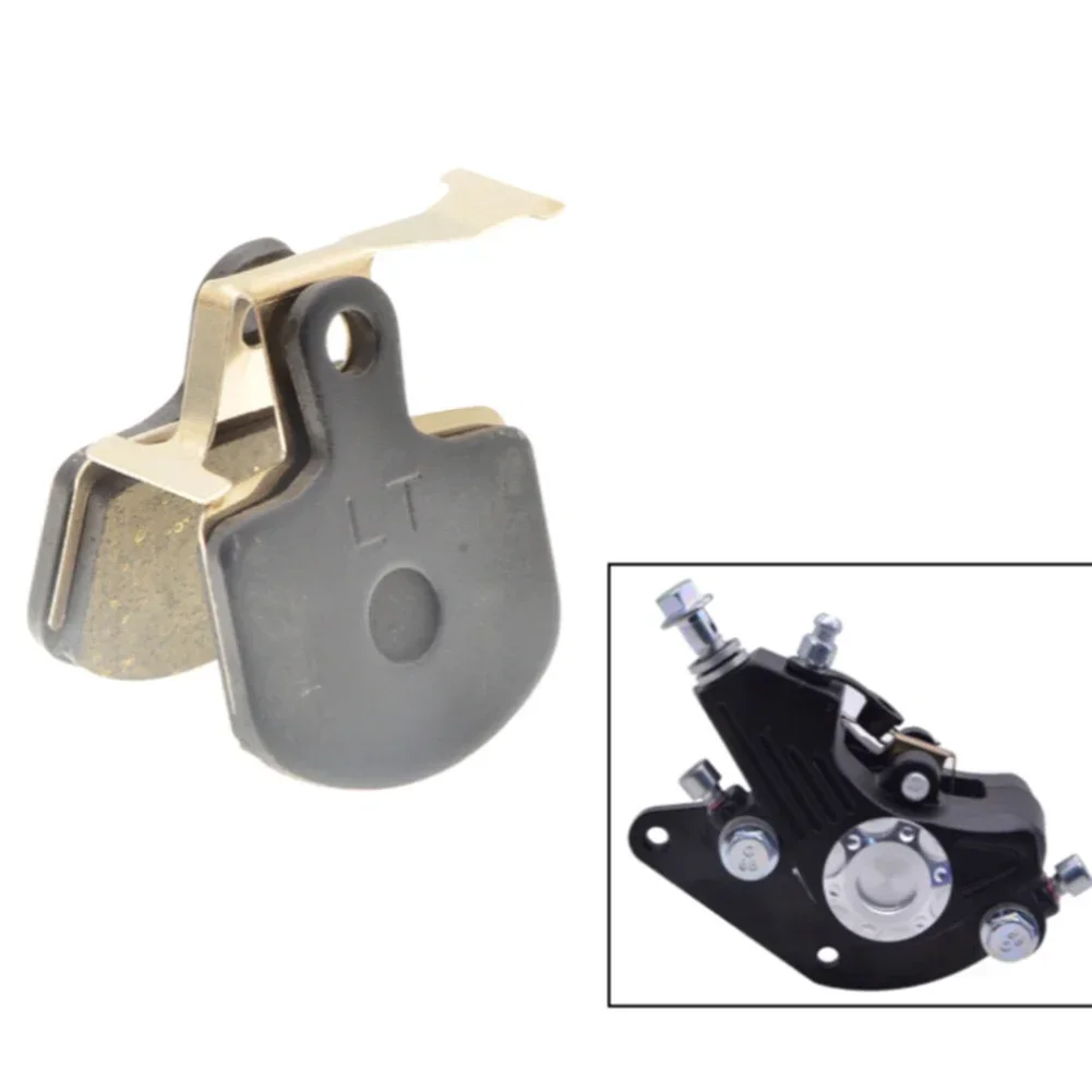 Redefine Your Braking Experience 2 Pairs Full Metal Disc Brake Pads for Ebike Calipers Perfect for All Weather