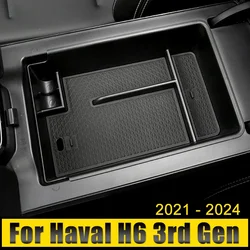 Car Central Console Armrest Storage Box Container Organizer Holder Tray For Haval H6 3rd Gen GT 2021 2022 2023 2024 HEV PHEV