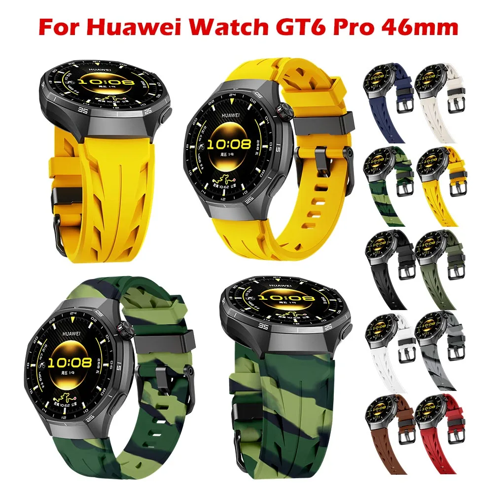 

22mm Universal Silicone Band for Huawei Watch GT6 Pro 46mm Breathable Stylish Sport Strap for Huawei Watch GT6 Pro 46mm Strap