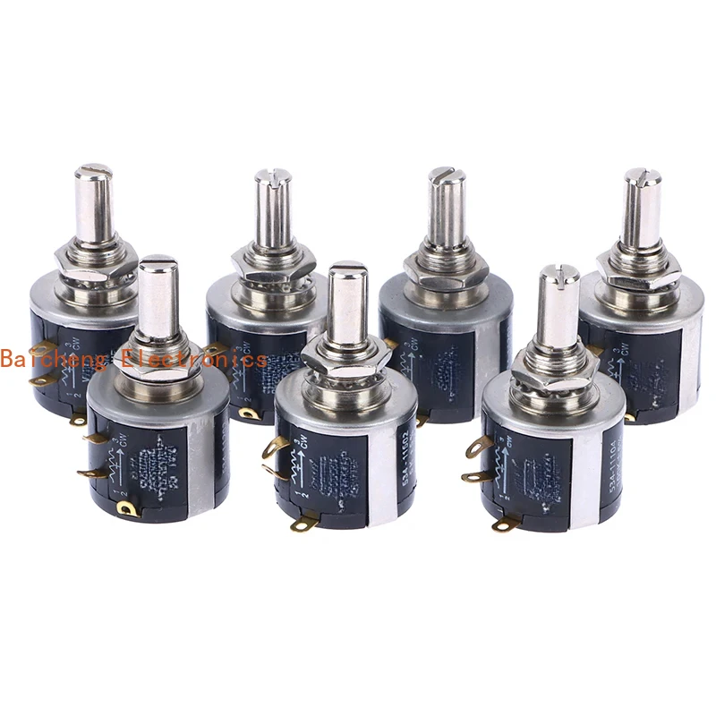 

1PCS 534-1-1 Precision Coil Wire Wound Potentiometer 534 2w 100R 200R 500R 1K 2K 5K 10K 20K 50K 100k