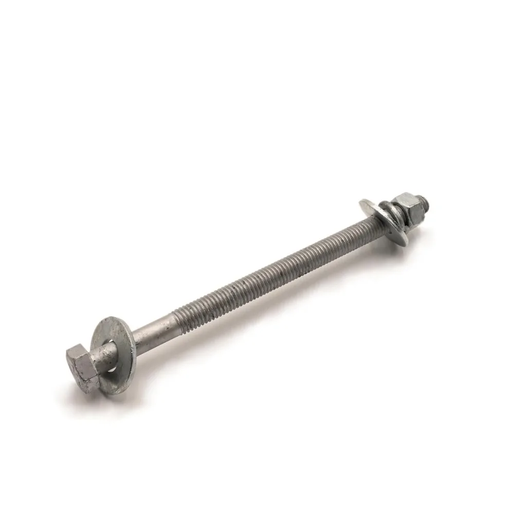 أطقم مسامير سداسية مجلفنة من الدرجة A307، 20 مجموعة مع 40 غسالة مسطحة، 20 صواميل، 20 غسالة قفل منفصلة، 5/8-11 × 18 خيط