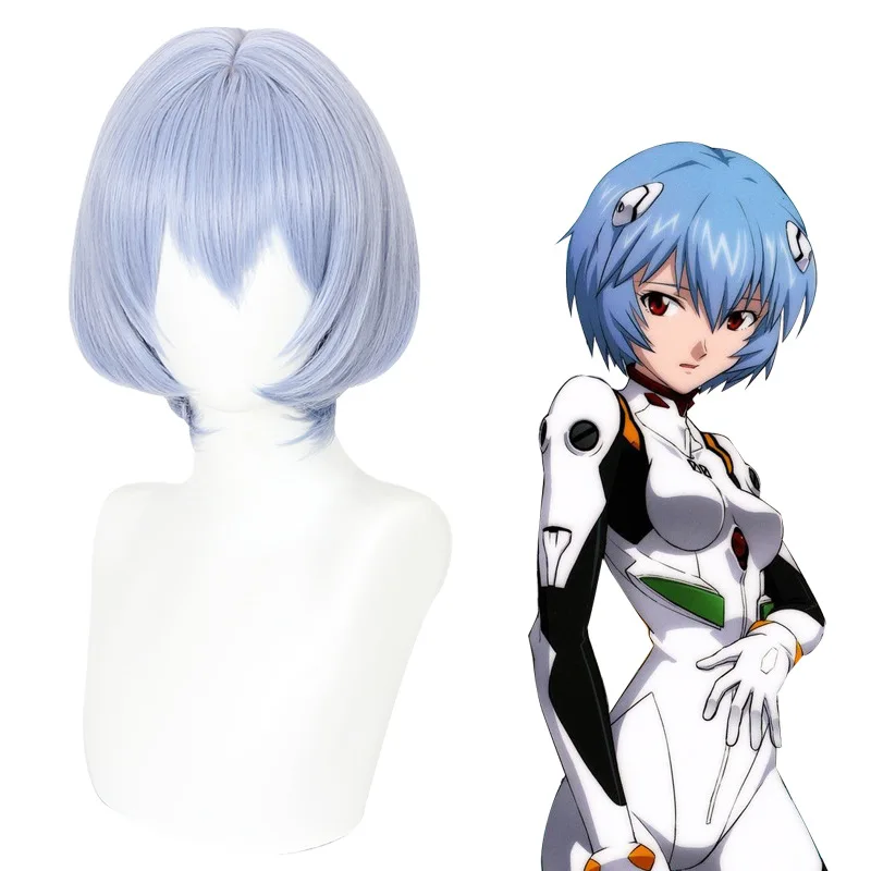 Xiu Dan EVA nuevo siglo Evangelion Asuka Shikinami peluca Cosplay azul cielo gorra grande 480A