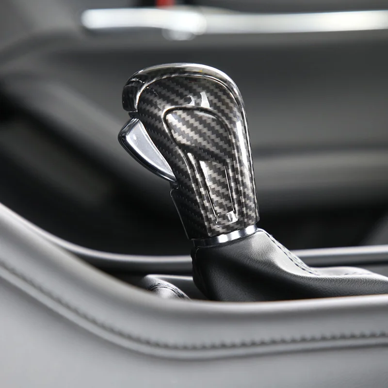 

For Mazda 3 BP Axela CX-30 CX30 CX-50 2020-2022 Car Gear Head Shift Knob Handle Cover Trim Sticker Auto Interior Accessories