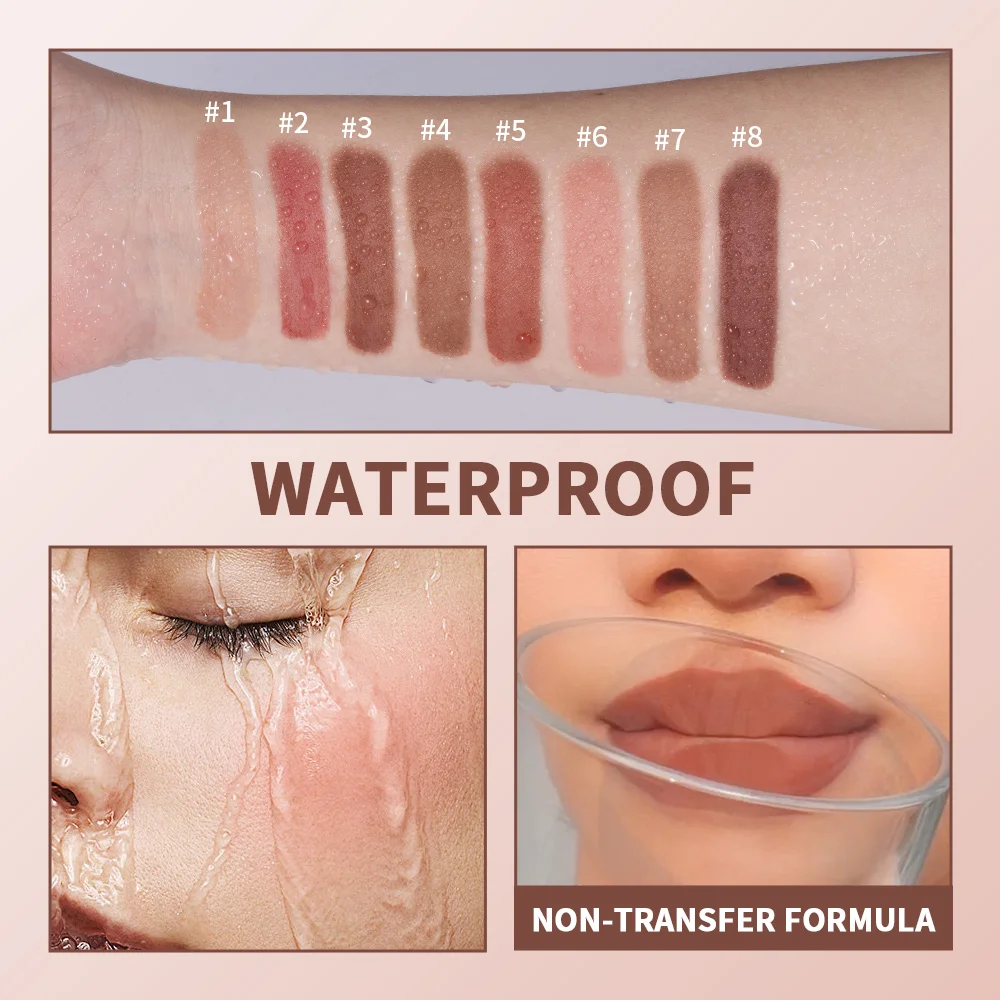 Cuscino Kiss Crema per labbra Macchia per labbra Tinta per labbra Opaco a lunga durata Impermeabile Formula senza trasferimento Cosmetici con finitura vellutata