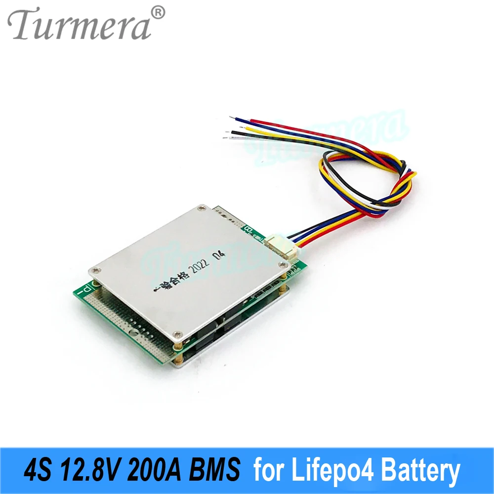 Turmera 4S 12.8V 200A Lifepo4 akumulatora BMS 5.5A aktywnych Balancer korektor dla 3.2V 100Ah 200Ah 280Ah 320Ah Lifepo4 baterii (