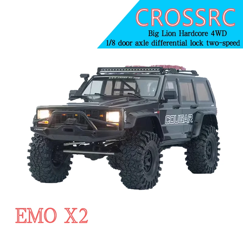 Crossrc Emo X2 Big Lion Remote Control Electric 1/8 Climbing Vehicle Off-road Rc Car Rtr Differential Lock Two-speed Gate Bridge