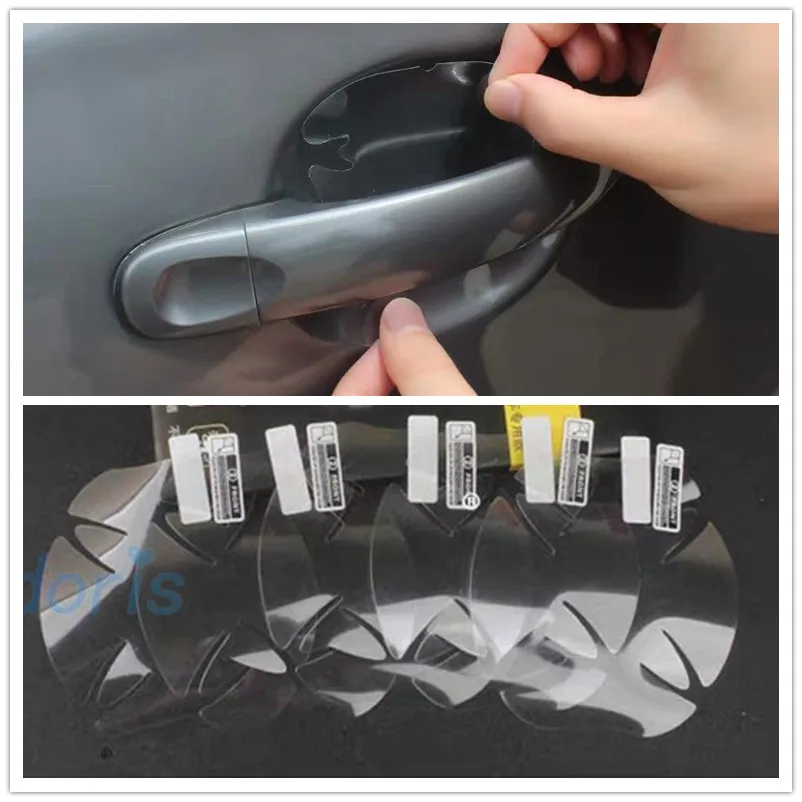 Door Handle Bowl Grab Protector Sticker Film For BMW X1 E84 F48 X2 F39 X3 E83 E53 E70 G30 G31 Anti Crash Car Styling Accessories