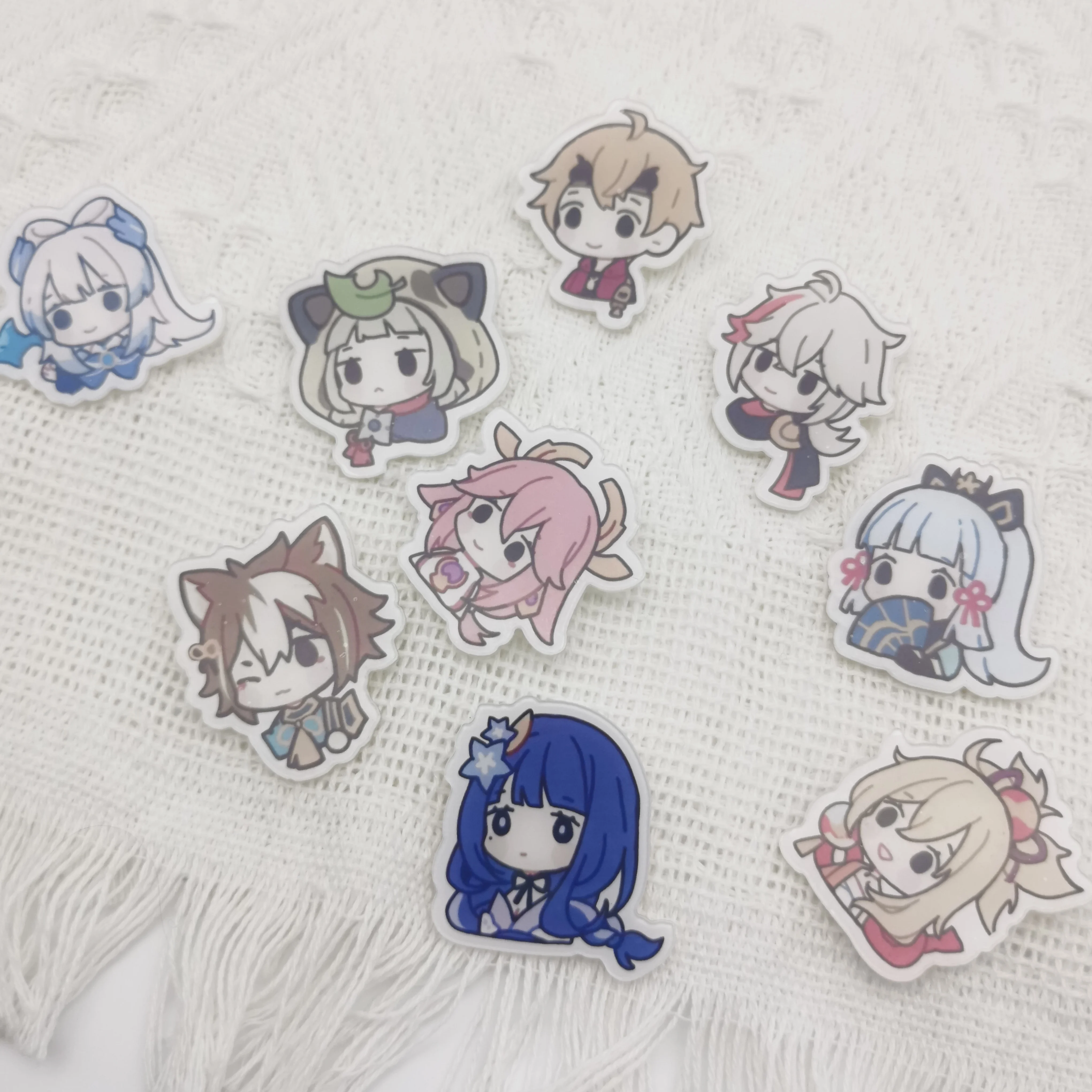 1PC Anime Game Genshin Impact Cute Klee Nahida Lapel Badges Clothes Jewelry Collar Acrylic Brooches Accessories Gifts For Friend