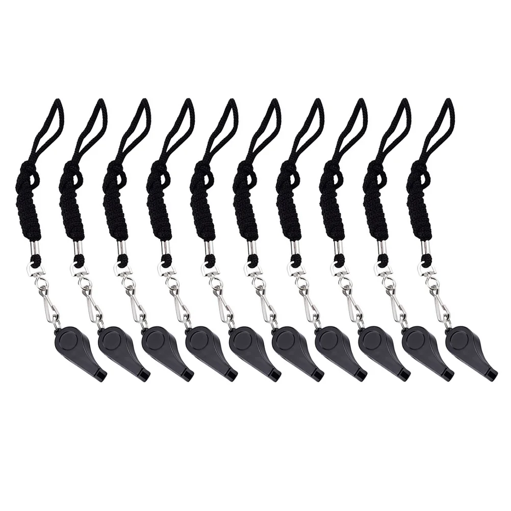 10 قطعة صافرة سلامة حرفية دقيقة لكرة القدم كرة السلة السفر الطوارئ صفارات المحمولة