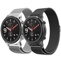 22mm Milanese Watchband For Huami Amazfit GTR 47mm Pace Magnetic Bracelet For Xiaomi Amazfit Stratos +/2/2S/3 Metal Wrist Strap