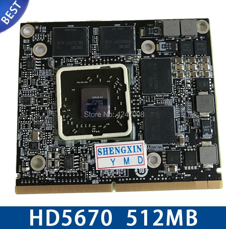 

Radeon HD5670 HD5670M GDDR5 512MB 216-0772003 Video Graphics Card For iMac 21" A1311 27" A1312 test 100%