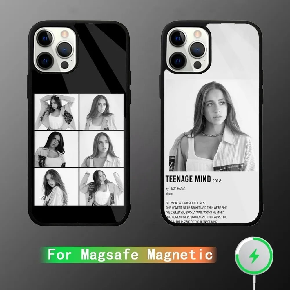 Singer Tate Mcrae  Phone Case For iPhone 15,14,13,12,11,Plus,Pro,Max Mini Magsafe Magnetic Wireless Charging