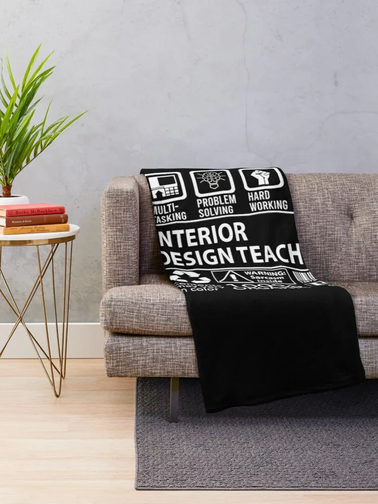 Interior Design Teacher - Multitasking Throw Blanket Luxury Shaggy Summer Beddings Personalized Gift Blankets