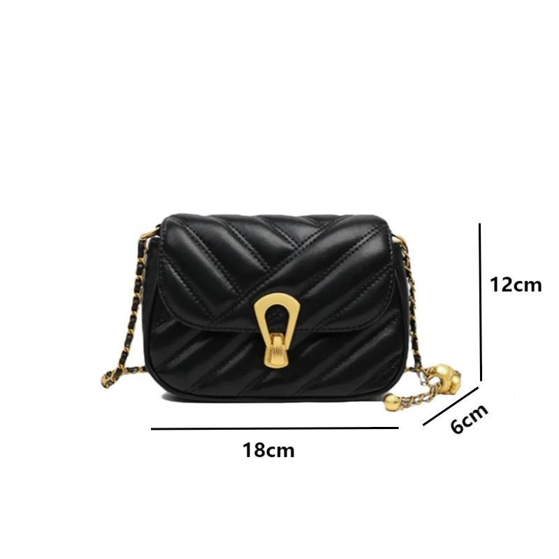 Na co dzień Mini torba Crossbody obrotowy łańcuszek z zamkiem modne damskie rombowe torebki z kratką modne PU skórzane torby na ramię z klapką