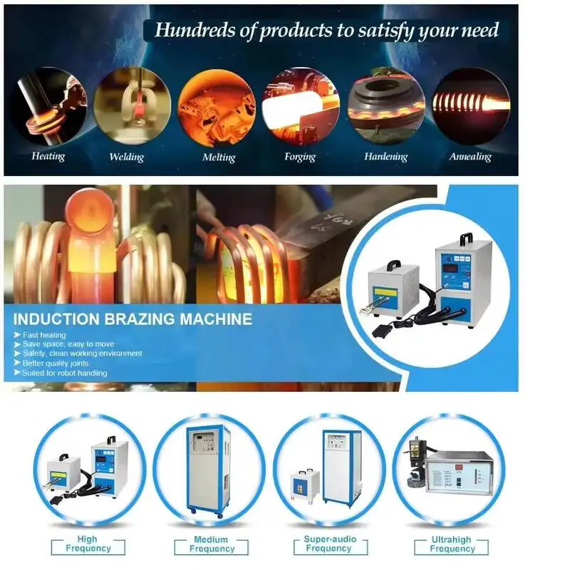 

15kw-200kw Portable Induction Melting Furnace For Gold Silver Platinum Copper Iron Steel