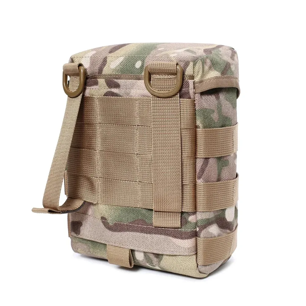 Taktyczna torba na lunch Molle Saszetka na pasek Airsoft Hunting Combat Admin Lunch Box Multicam Pouch