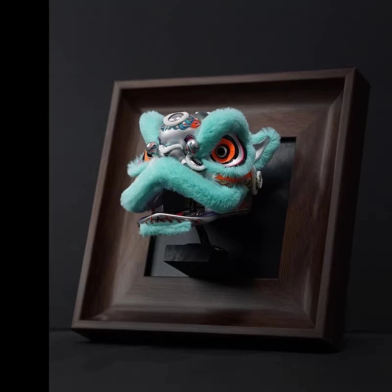 Lion dancing three-dimensional painting pendant decorative merchandise Ping An lion ornament