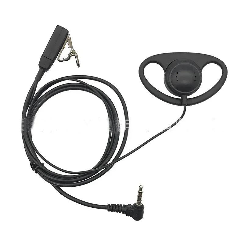 

D Shaped Earhook Microphone PTT Mic Headset for Yaesu Vertex VX-3R VX-5R VX3R VX5R VX-160 VX-180 VX160 VX180 FT-10R FT-50R Radio