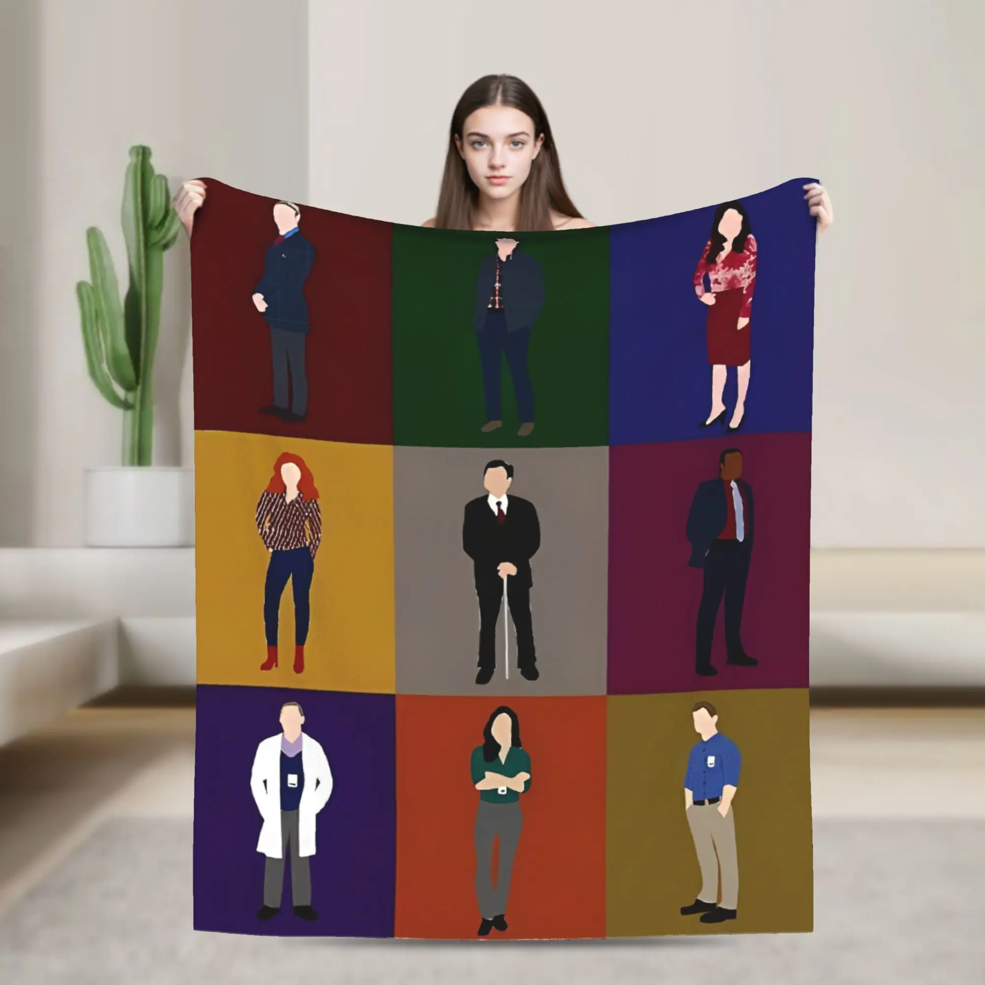 

Hannibal Blanket Cover Flannel Ultra-Soft Throw Blanket for Airplane Travel Bedspread