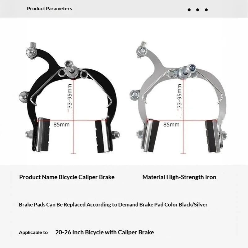 1 Stück C-förmige Rennrad-Sattelbremse, langlebig, leicht, präzise Vorderradbremse für Fahrrad-Upgrade-Zubehör – Detail 7