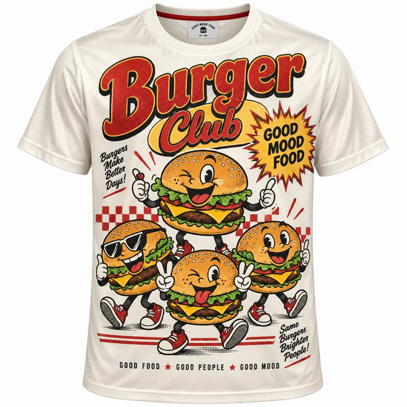 Funny Food Cartoon 3D Print T Shirt Men Women Beer Pizza Burger Ramen Avocado Coffee Snack Short Sleeve Casual Summer Party Tee