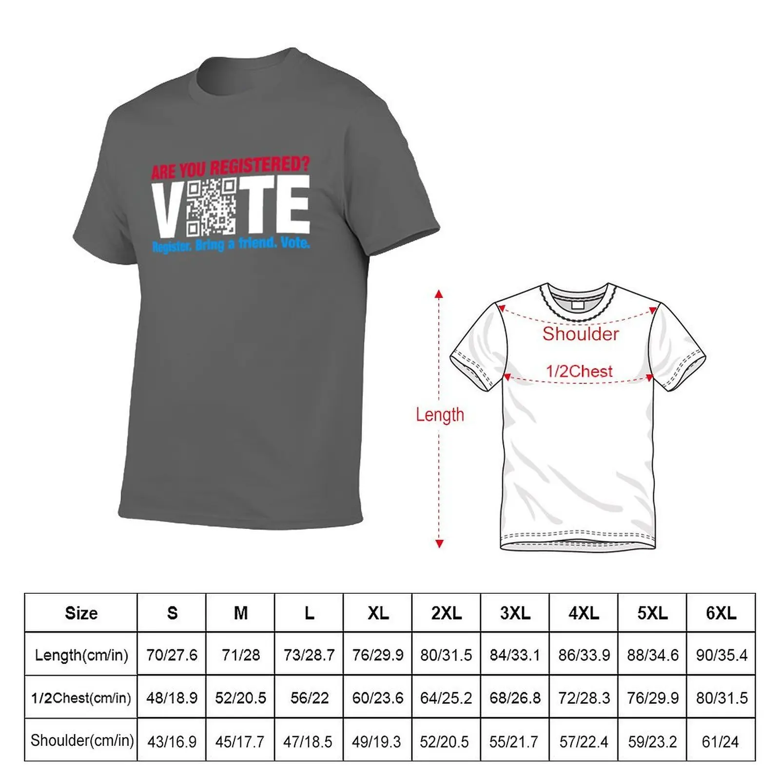 Code QR Vote Election T-Shirt Labor Work Casual T-Shirt