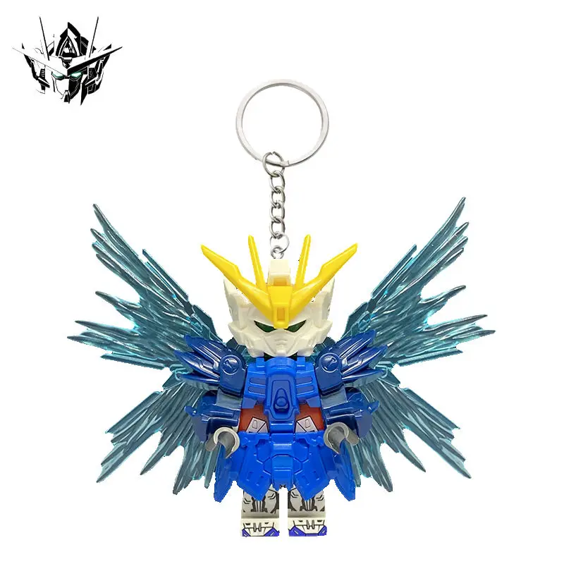 بانداي أنيمي جاندام بنة مفتاح سلسلة ميكا جاندام مفتاح قلادة الملحقات شنقا حقيبة مدرسية الصبي هدية عصرية باردة