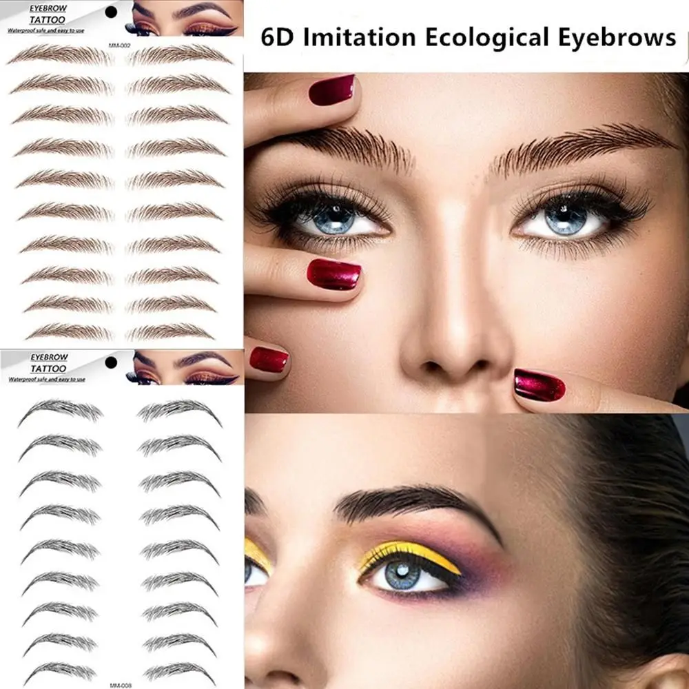 Strumenti di bellezza fai-da-te duraturi Sopracciglia finte impermeabili semipermanenti Adesivo per sopracciglia Strumenti per trucco per tatuaggi per sopracciglia