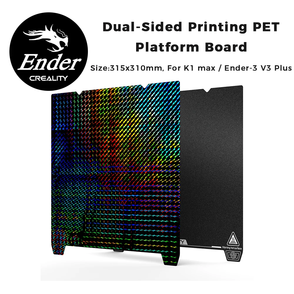 Creality K1 Max/Ender-3 V3 Plus Dual-Sided Printing Platform Board Glossy PET + Coated PEI 