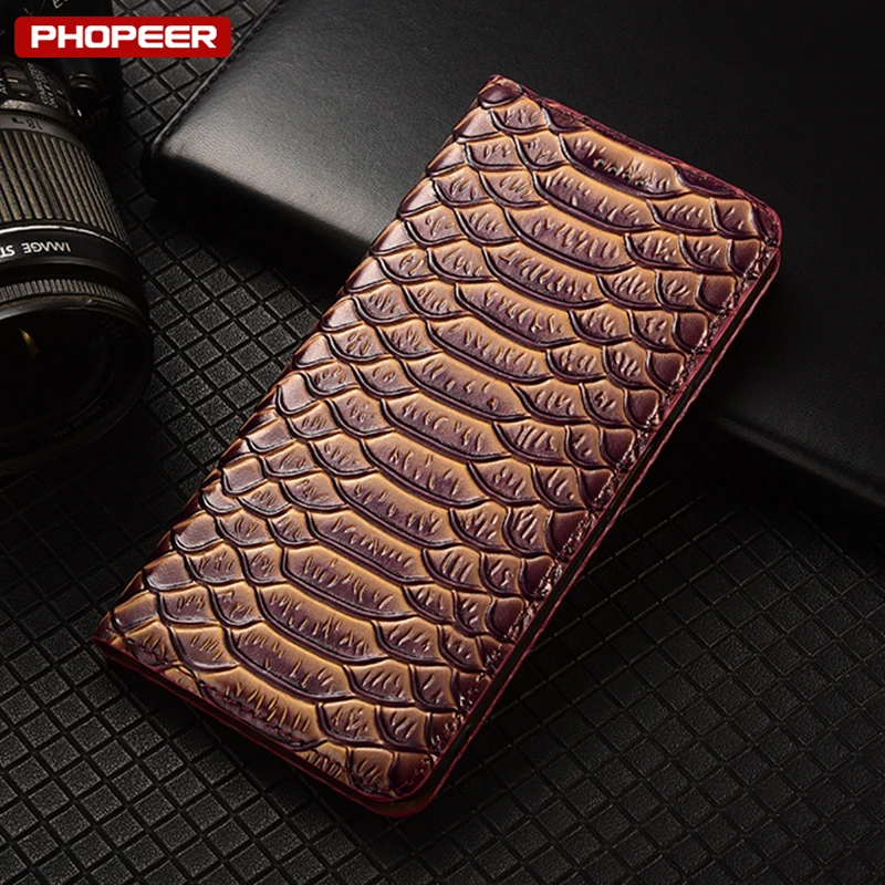 Case For Oukitel WP8 WP10 WP12 WP13 WP15 WP16 WP17 WP19 WP20 WP21 WP22 Pro Ultra Genuine Leather Flip Crocodile Cover Fundas