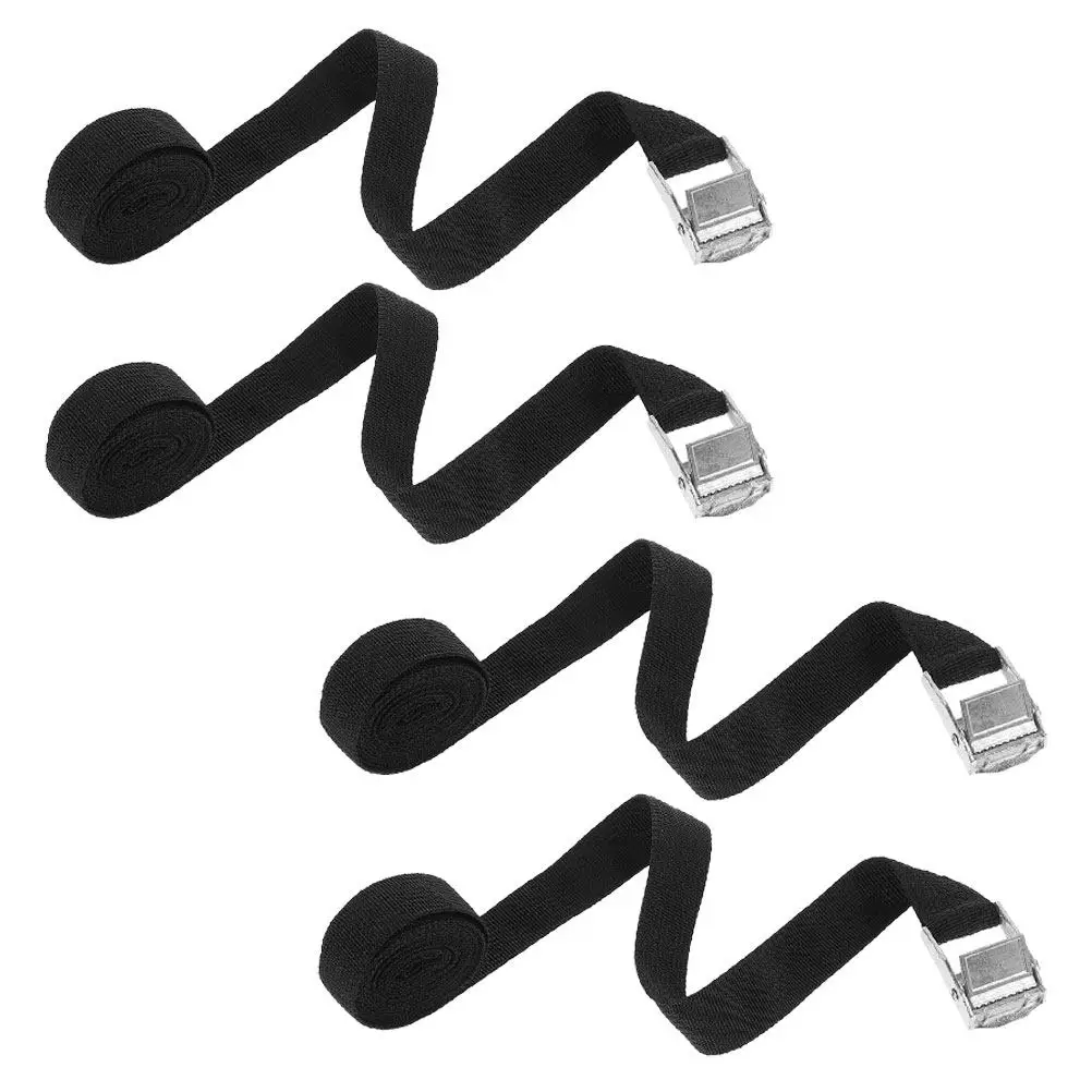 

4 шт. ремней-стяжек из цинкового сплава с кулачковой пряжкой, сверхмощные ремни с храповым механизмом для крепления грузов, перевозки, прицепов, грузовиков