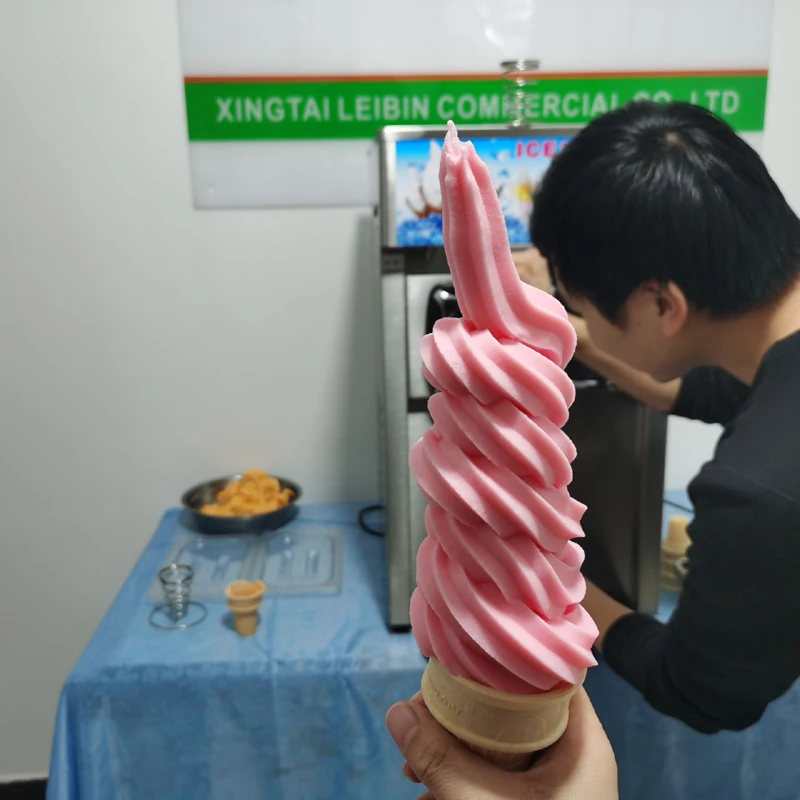Summer Hot selling Three-color Soft Ice Cream Machine Desktop Commercial Ice Cream Making Machine Vending Machine