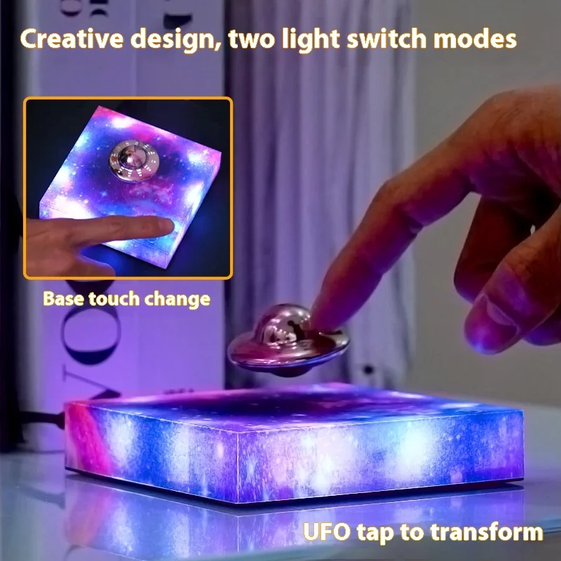 

Creative Levitating UFO Color Galaxy Lamp Magnetic Suspension UFO Star Light Creative Gift Decoration Home Decor