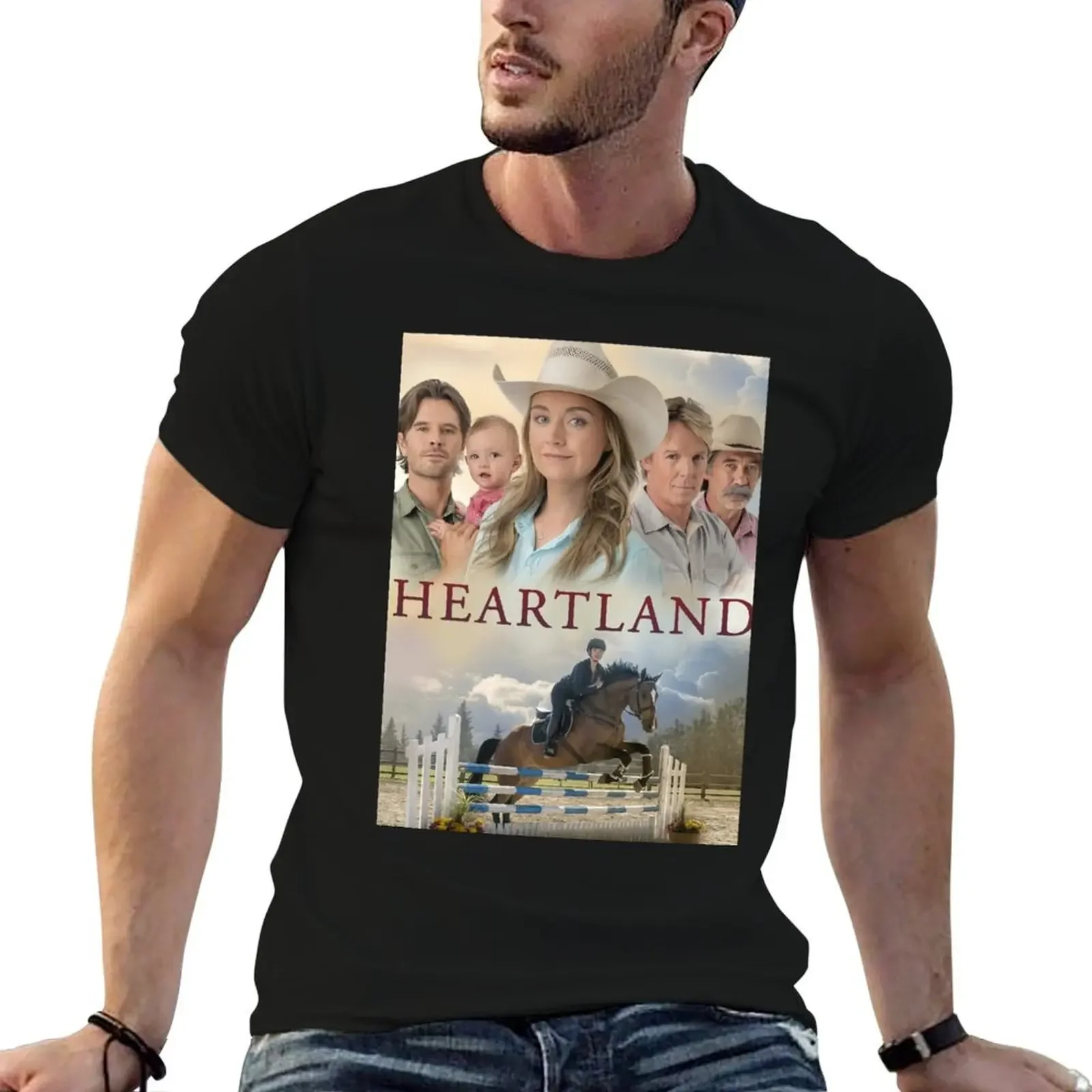 Heartland Classic T-Shirt cheap stuff vintage Short sleeve tee men