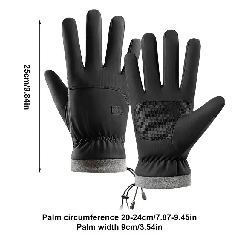 Guantes Térmicos gruesos, manoplas antideslizantes de Palma, impermeables, a prueba de viento, para esquí y ciclismo