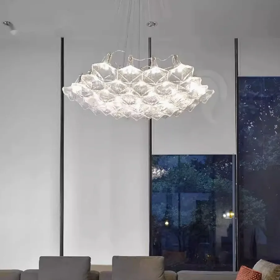 

Italian Glass Pendant Lamps Modern Handmade Luxury Chandelier Pendant Lights Fixture Luxury Dining Room Restaurant Hanging Lamp