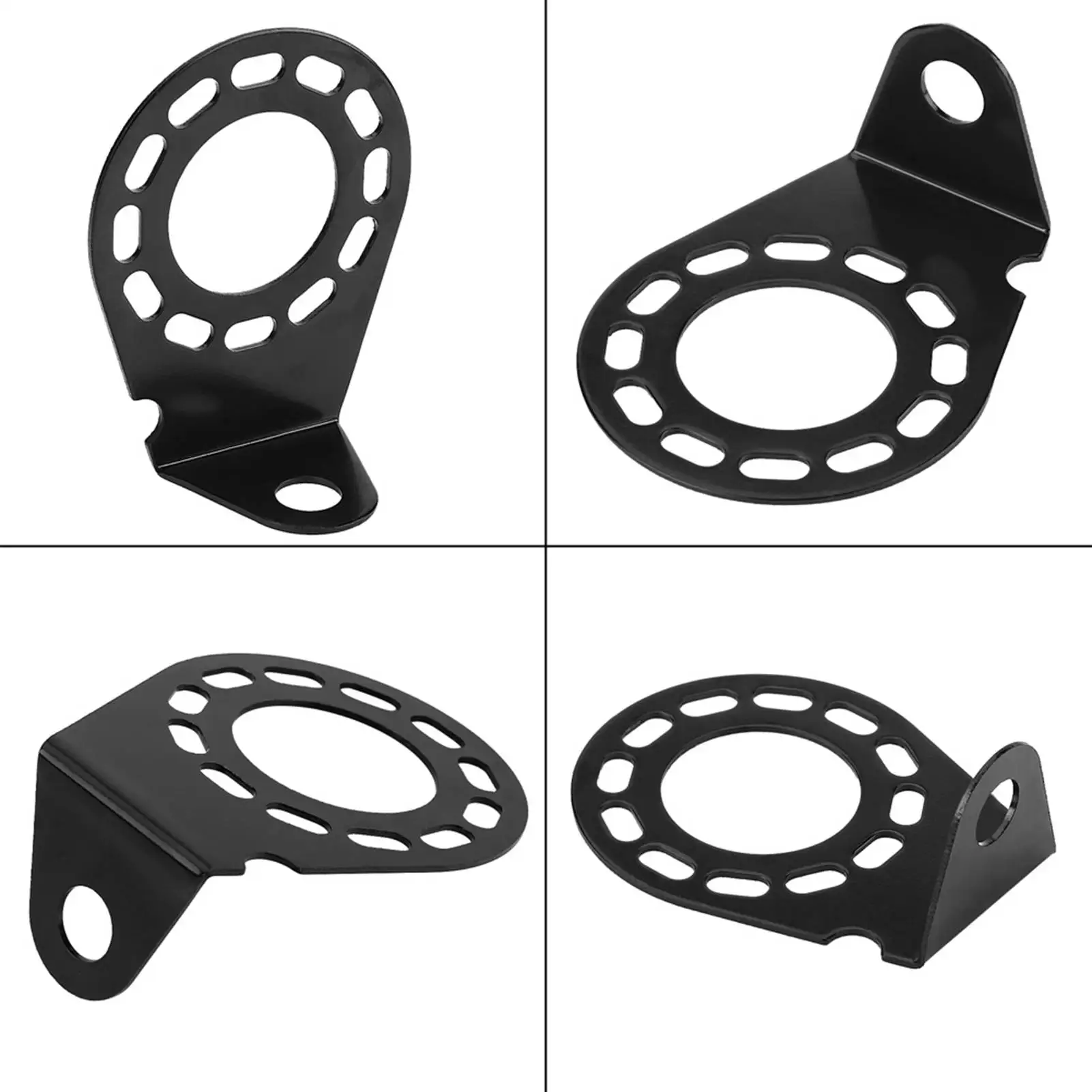 Metal mounting bracket for trailer connectors suitable for 7-pin/13-pin trailer connector plugs and sockets automotive parts