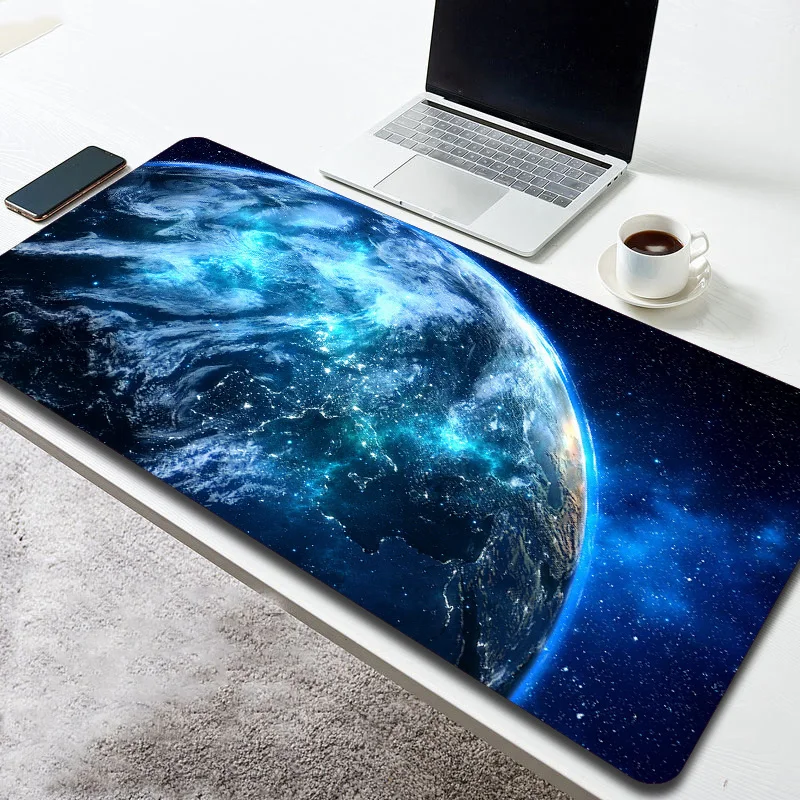 Earth 800x300 Large Size Mouse Pad Gamer Waterproof Non-slip Notebook Keyboard Desk Mat XXL Space Art Mousepad Stuff Accessories