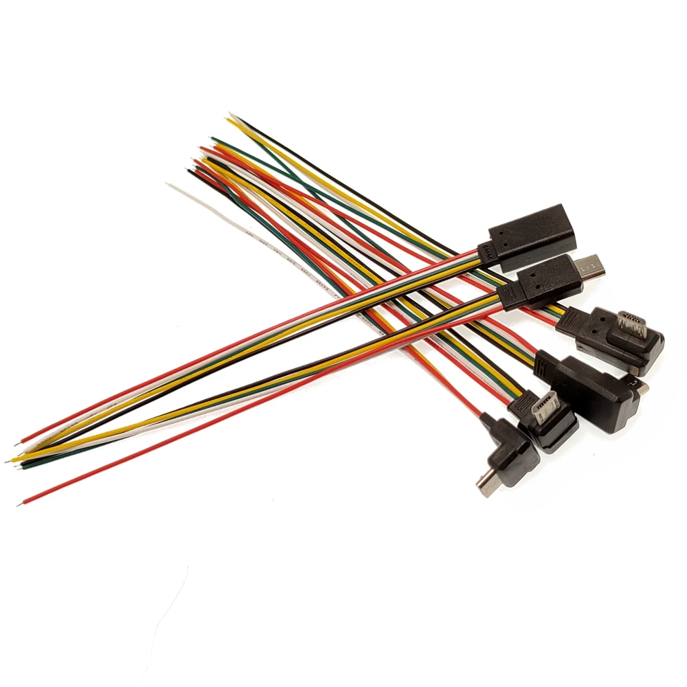 Ультра-маленькая модель DIY, 15 см, Android, кабель для передачи данных MICRO USB, луженая проволока с одной головкой, 5-жильный сварочный провод