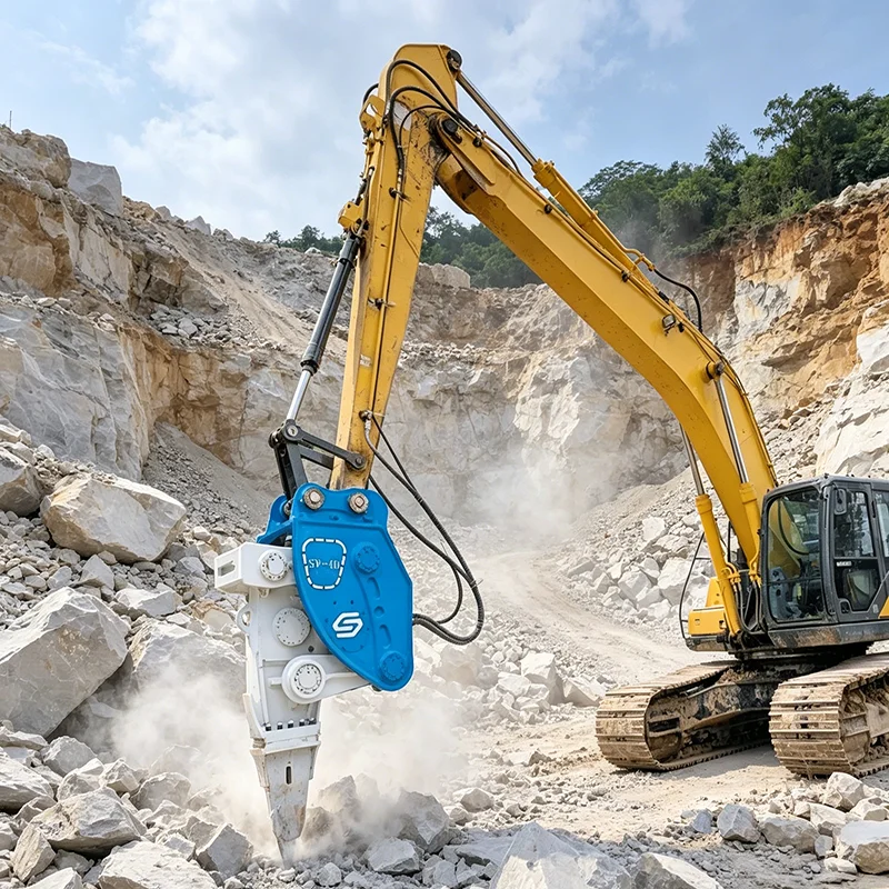 Customized Mini High Frequency Hydraulic Breaker For Excavator, Small Rock Concrete Breaking Hammer Demolition Construction Tool