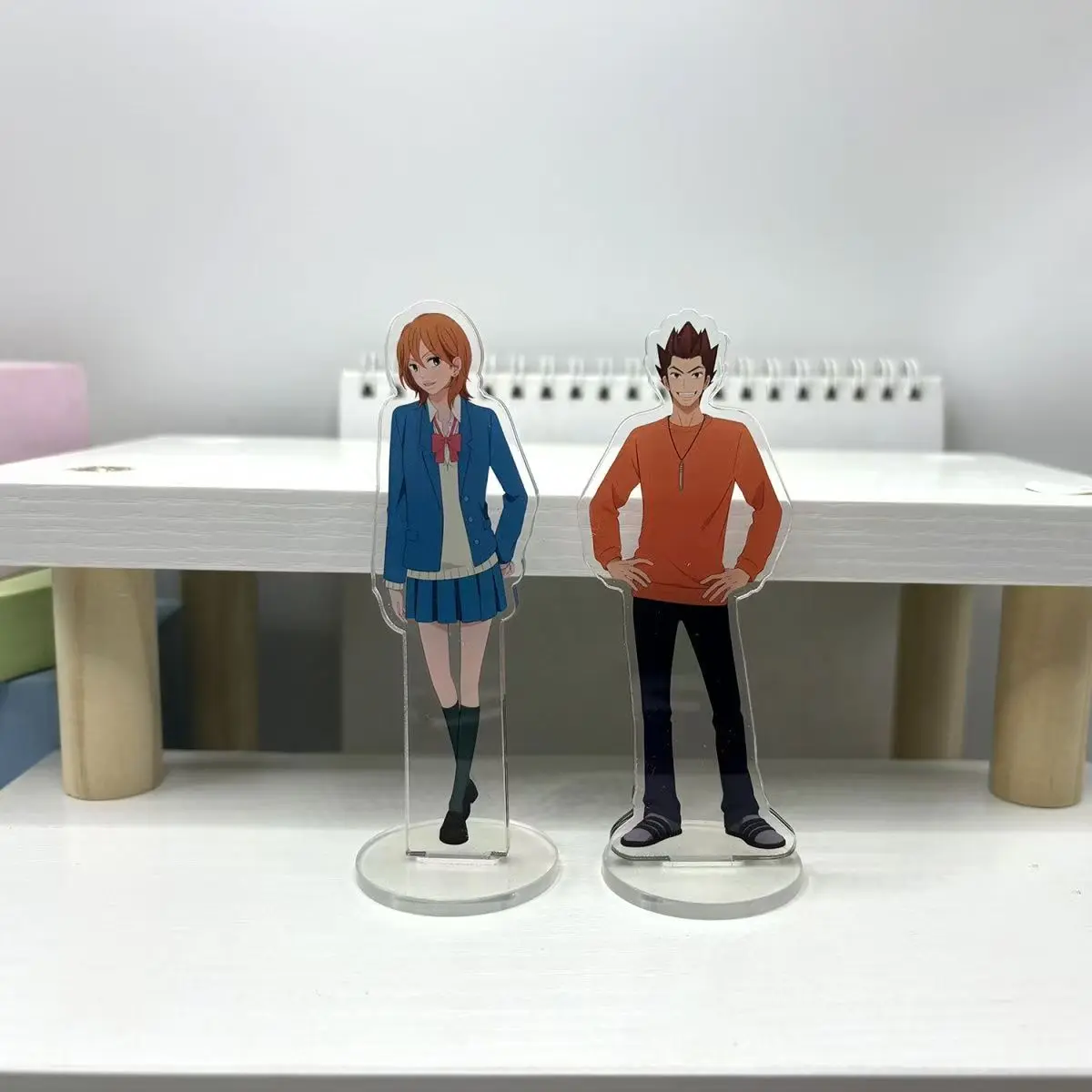 هدايا المشجعين أنيمي كيمي ني تودوكي كيمي ني تودوكي _ مني إلى أنت شخصيات HD 15 سنتيمتر حامل أكريليك سلسلة زخرفة سطح المكتب حوالي #5