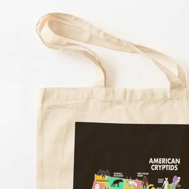 Map Of Cryptids In The US Tote Bag Lady bags Women bags women bag bags luxury women