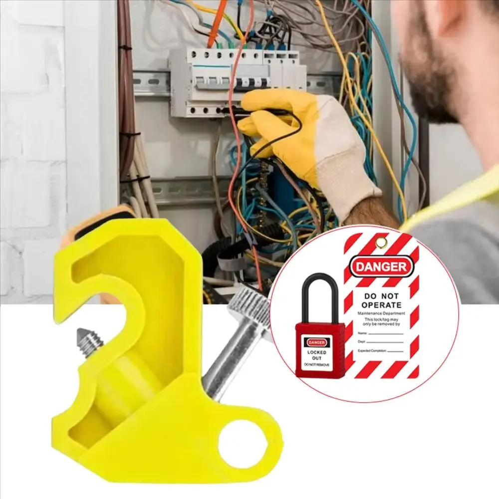

Durable Circuit Breaker Lockout Device Reinforced Nylon Universal Lockout Isolation Device Hand Lock Tool-Free Lock